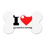 I love cantaloupe  Dog Tag Bone (Two Sides)