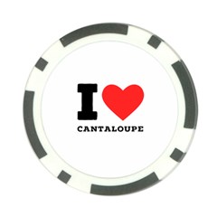 I love cantaloupe  Poker Chip Card Guard from ArtsNow.com Back