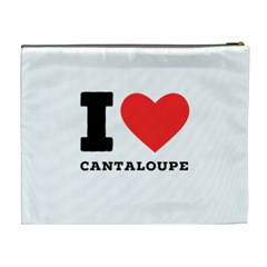 I love cantaloupe  Cosmetic Bag (XL) from ArtsNow.com Back