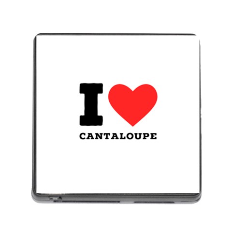 I love cantaloupe  Memory Card Reader (Square 5 Slot) from ArtsNow.com Front