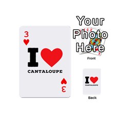 I love cantaloupe  Playing Cards 54 Designs (Mini) from ArtsNow.com Front - Heart3