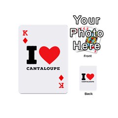 King I love cantaloupe  Playing Cards 54 Designs (Mini) from ArtsNow.com Front - DiamondK