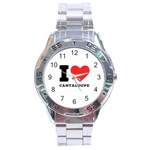 I love cantaloupe  Stainless Steel Analogue Watch