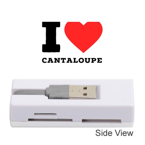 I love cantaloupe  Memory Card Reader (Stick) from ArtsNow.com Front