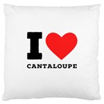 I love cantaloupe  Large Cushion Case (One Side)