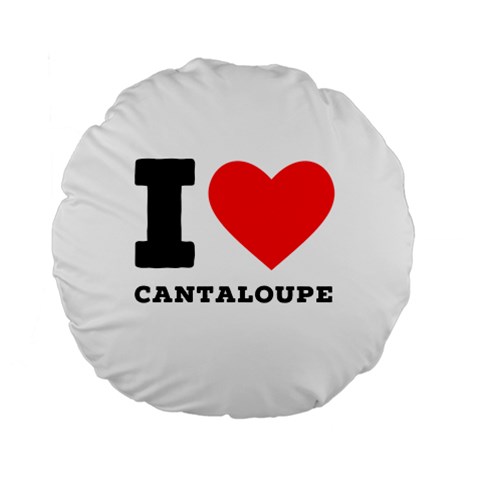 I love cantaloupe  Standard 15  Premium Round Cushions from ArtsNow.com Front