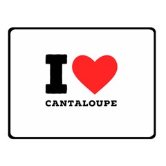 I love cantaloupe  Two Sides Fleece Blanket (Small) from ArtsNow.com 45 x34  Blanket Back
