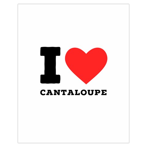 I love cantaloupe  Drawstring Pouch (XL) from ArtsNow.com Front