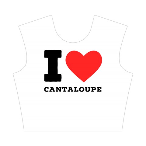 I love cantaloupe  Cotton Crop Top from ArtsNow.com Front