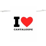 I love cantaloupe  Lightweight Drawstring Pouch (XL)