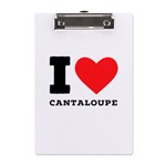 I love cantaloupe  A5 Acrylic Clipboard