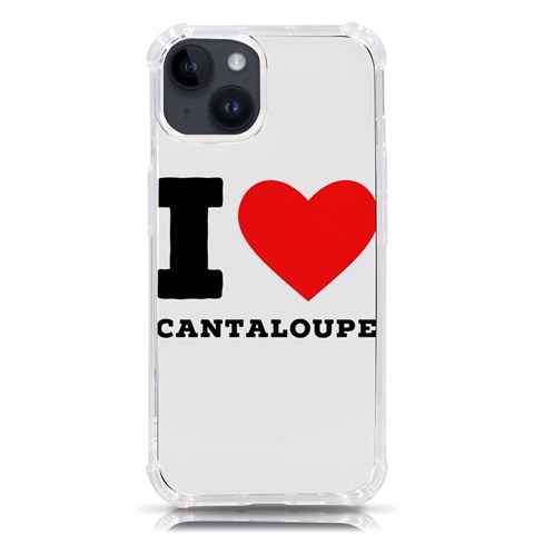 I love cantaloupe  iPhone 14 TPU UV Print Case from ArtsNow.com Front