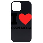 I love cannoli  iPhone 14 Black UV Print Case