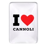 I love cannoli  Rectangular Glass Fridge Magnet (4 pack)