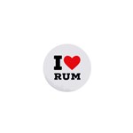 I love rum 1  Mini Magnets