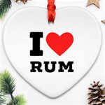 I love rum Ornament (Heart)