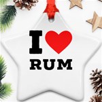 I love rum Ornament (Star)