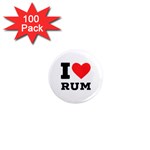 I love rum 1  Mini Magnets (100 pack) 