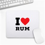 I love rum Large Mousepad