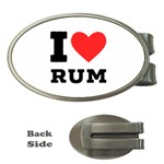 I love rum Money Clips (Oval) 