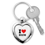 I love rum Key Chain (Heart)