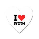 I love rum Heart Magnet