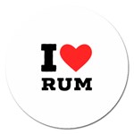 I love rum Magnet 5  (Round)