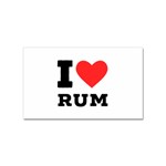 I love rum Sticker Rectangular (10 pack)