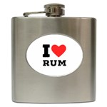 I love rum Hip Flask (6 oz)