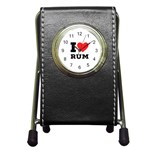 I love rum Pen Holder Desk Clock