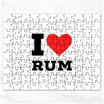 I love rum Rectangular Jigsaw Puzzl