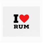 I love rum Small Glasses Cloth