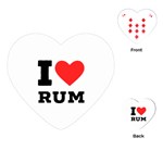 I love rum Playing Cards Single Design (Heart)