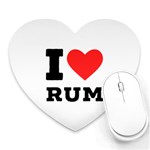 I love rum Heart Mousepad