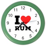 I love rum Color Wall Clock