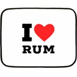 I love rum Fleece Blanket (Mini)