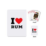 I love rum Playing Cards Single Design (Mini)