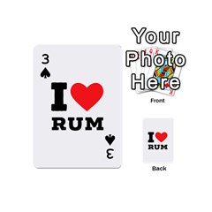 I love rum Playing Cards 54 Designs (Mini) from ArtsNow.com Front - Spade3
