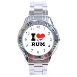 I love rum Stainless Steel Analogue Watch