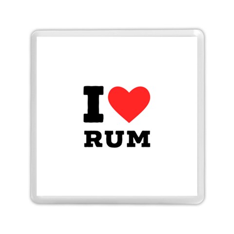 I love rum Memory Card Reader (Square) from ArtsNow.com Front