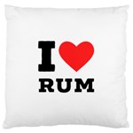 I love rum Large Cushion Case (One Side)