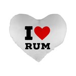 I love rum Standard 16  Premium Heart Shape Cushions