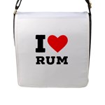 I love rum Flap Closure Messenger Bag (L)