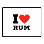 I love rum Two Sides Fleece Blanket (Small)