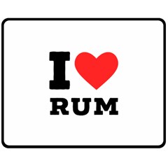 I love rum Two Sides Fleece Blanket (Medium) from ArtsNow.com 58.8 x47.4  Blanket Back