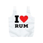 I love rum Full Print Recycle Bag (S)