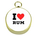 I love rum Gold Compasses