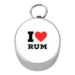 I love rum Mini Silver Compasses