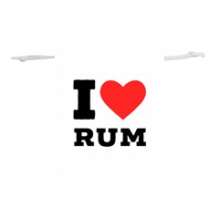 I love rum Lightweight Drawstring Pouch (M) from ArtsNow.com Front