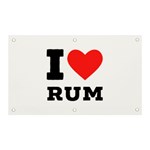 I love rum Banner and Sign 5  x 3 